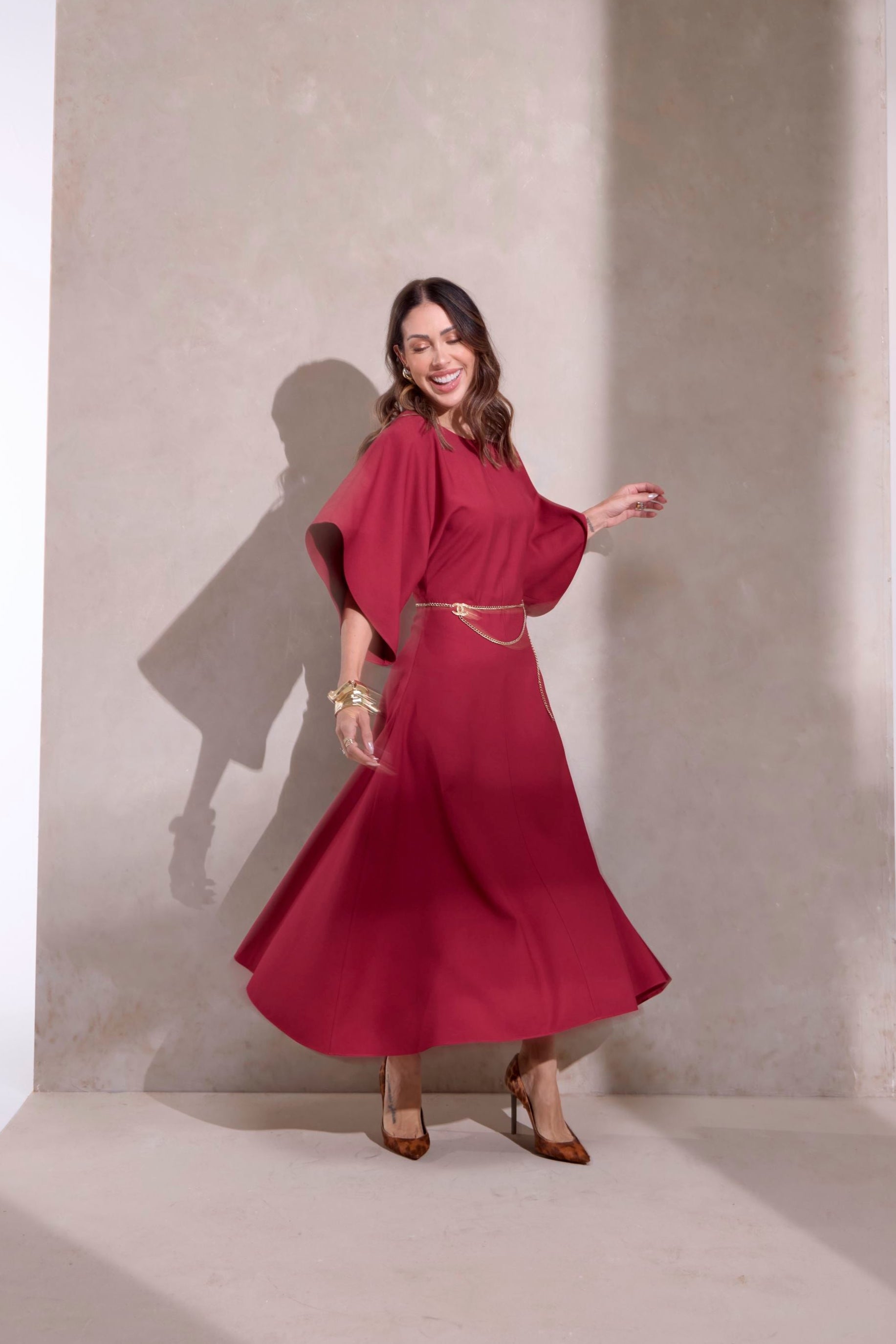 Vestido Tarsila Cereja