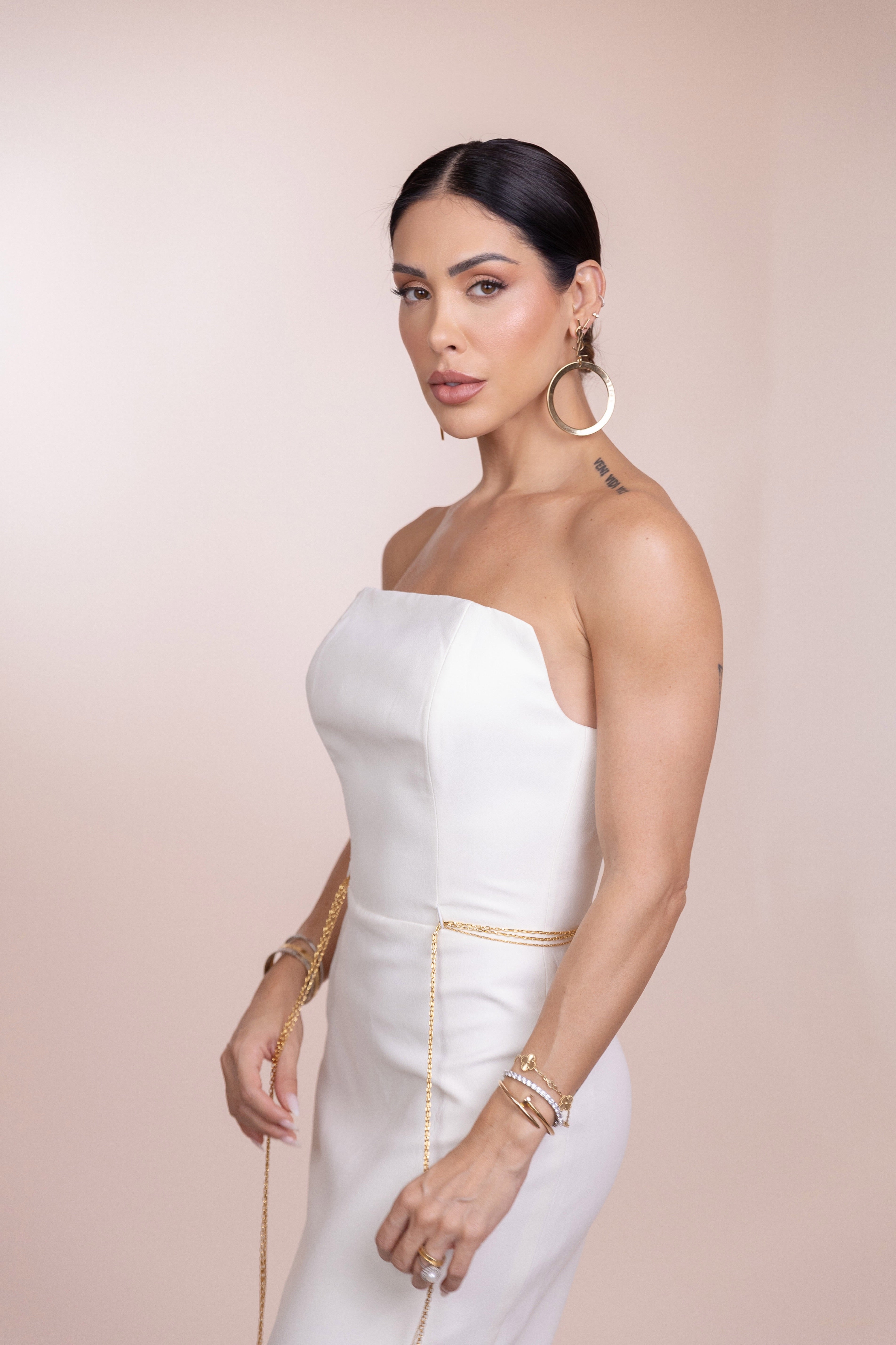 Vestido Gisele Branco
