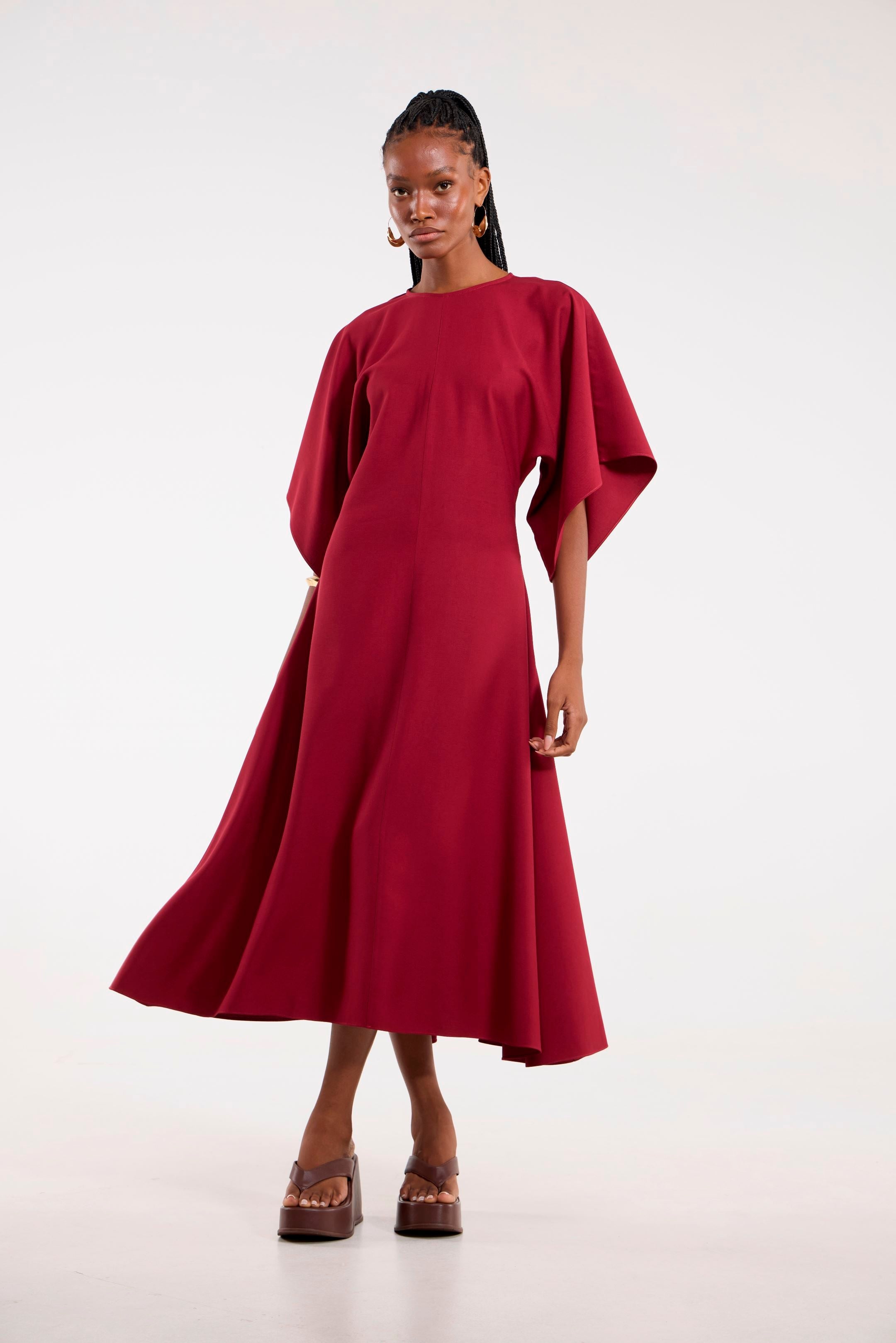 Vestido Tarsila Cereja