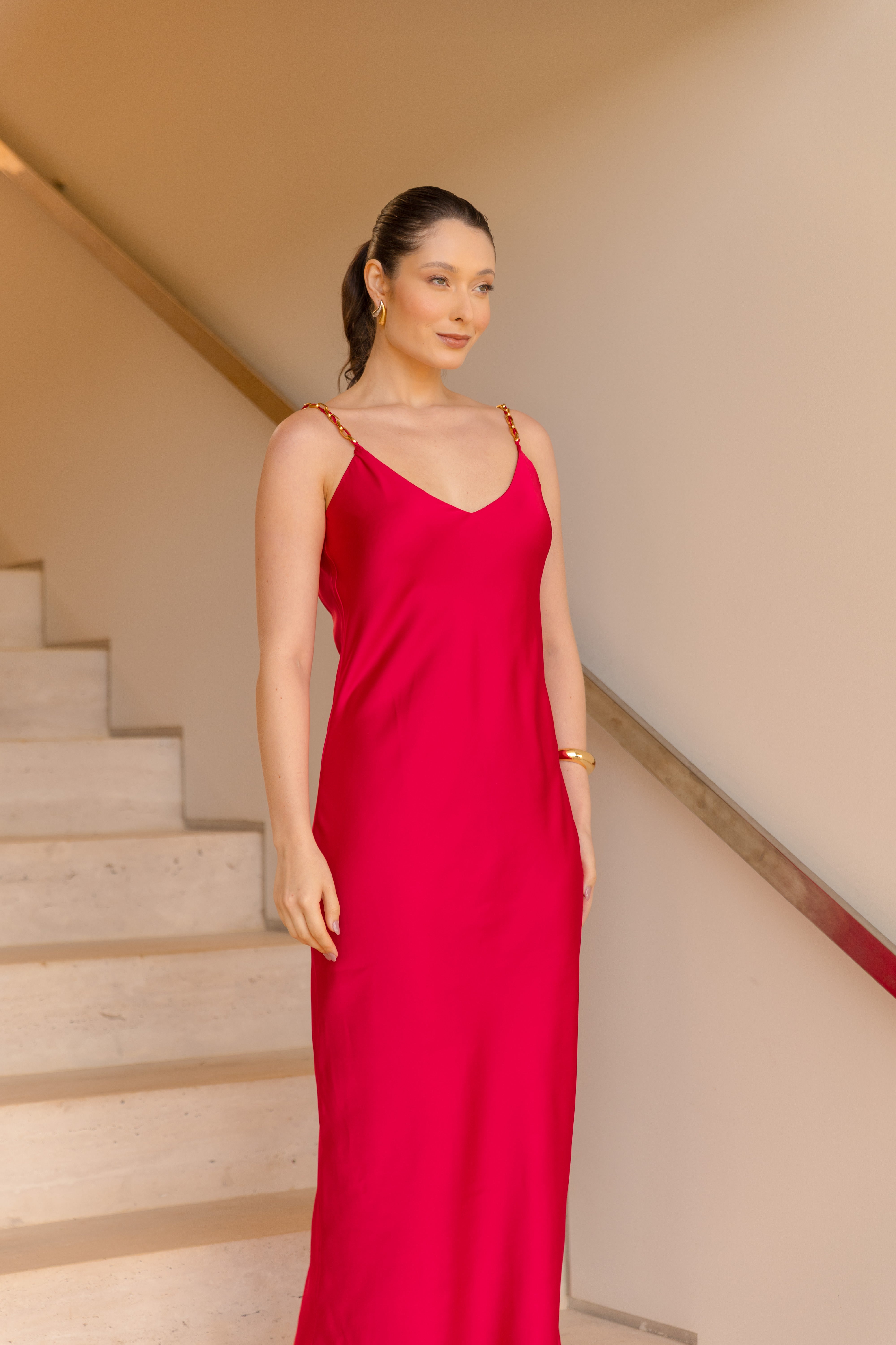 Slip Dress Grace Cereja