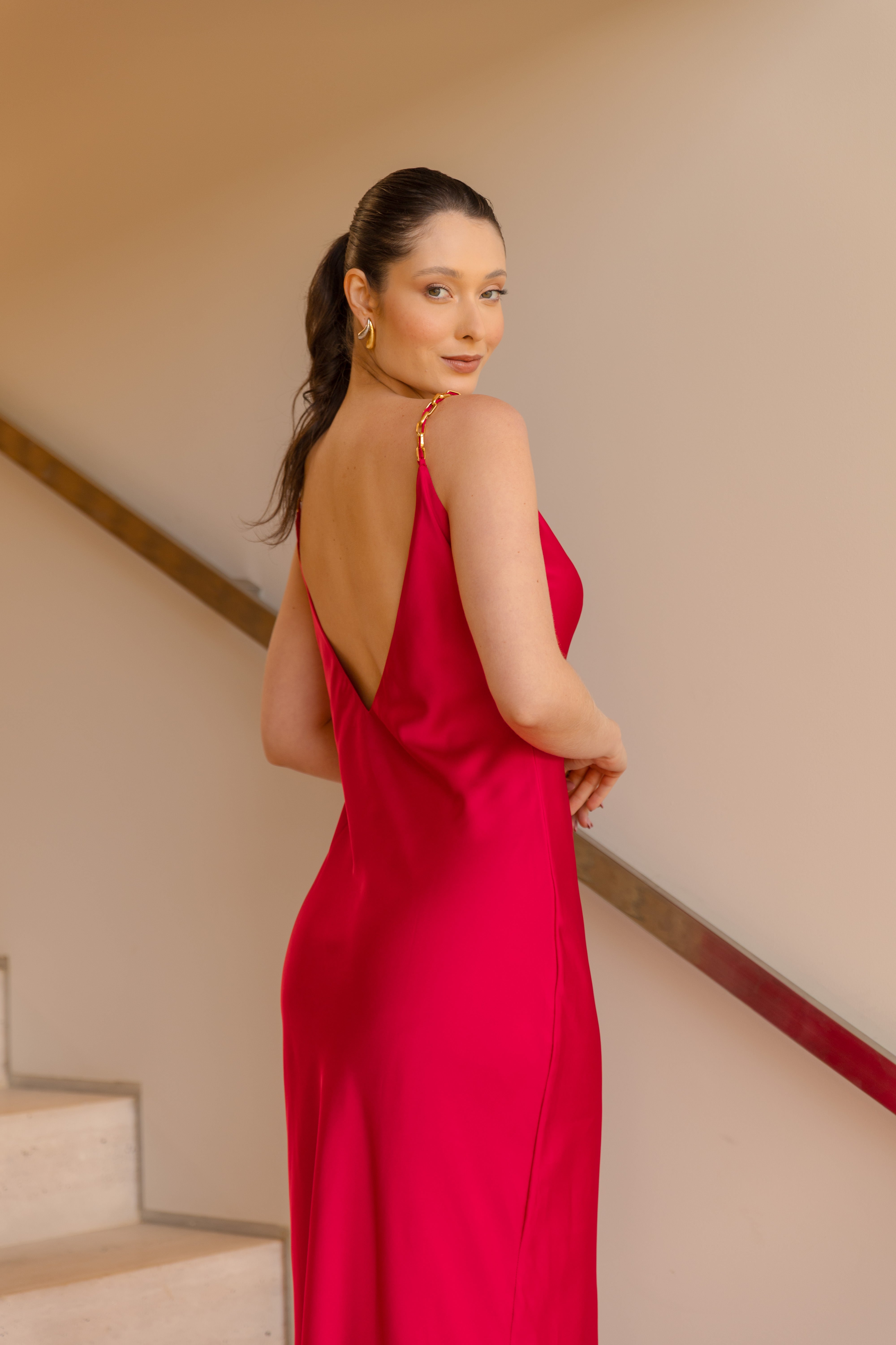 Slip Dress Grace Cereja