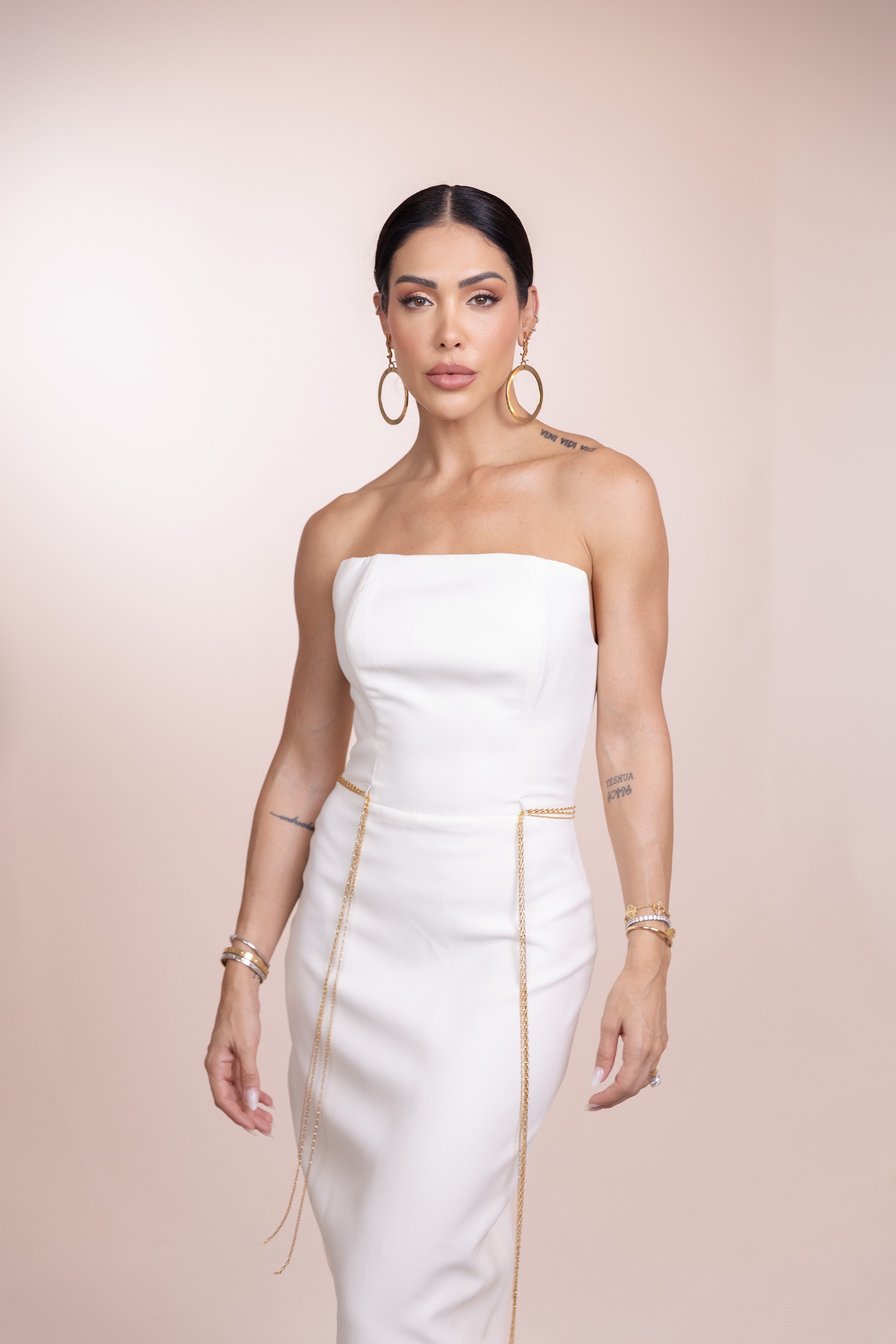 Vestido Gisele Branco