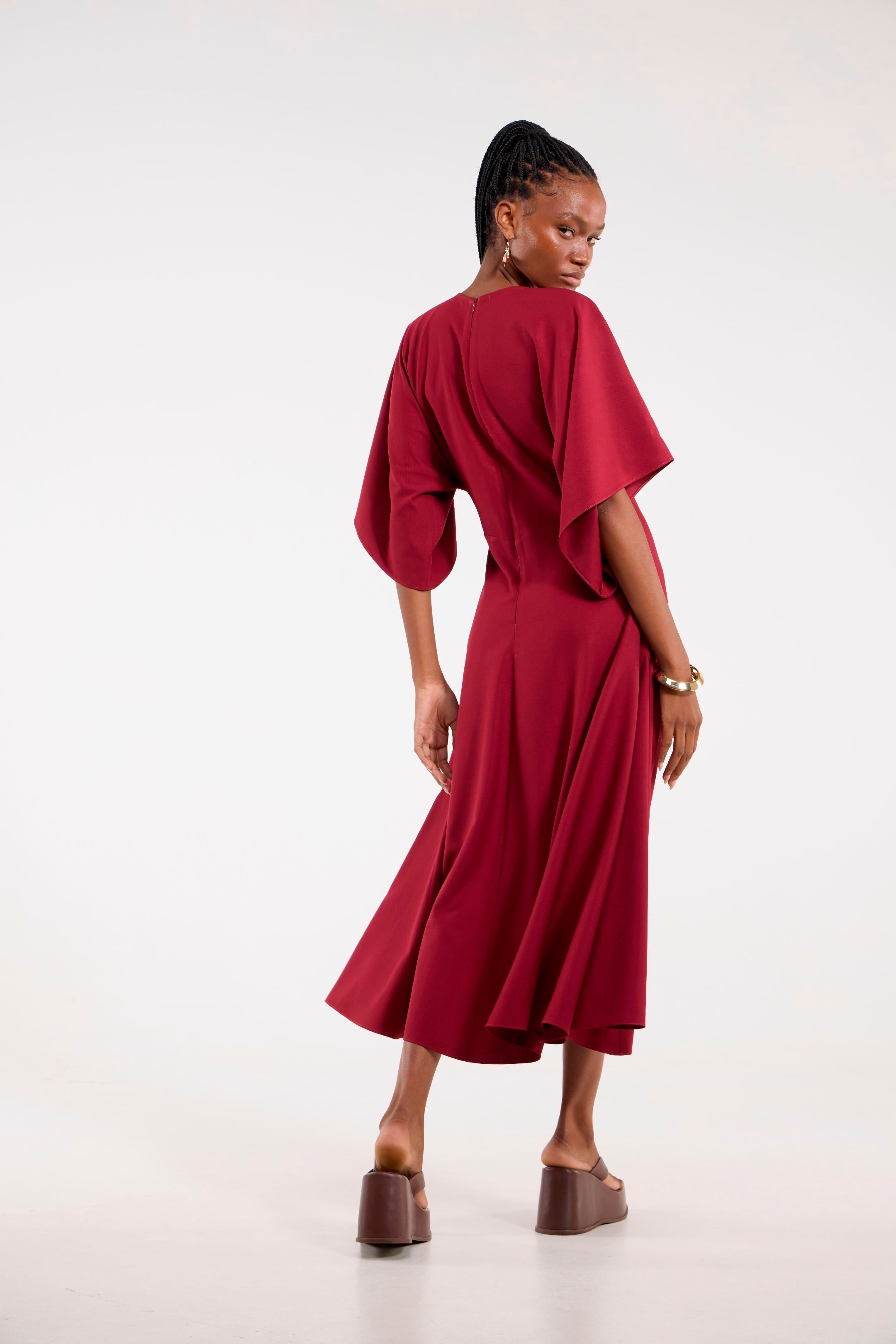 Vestido Tarsila Cereja