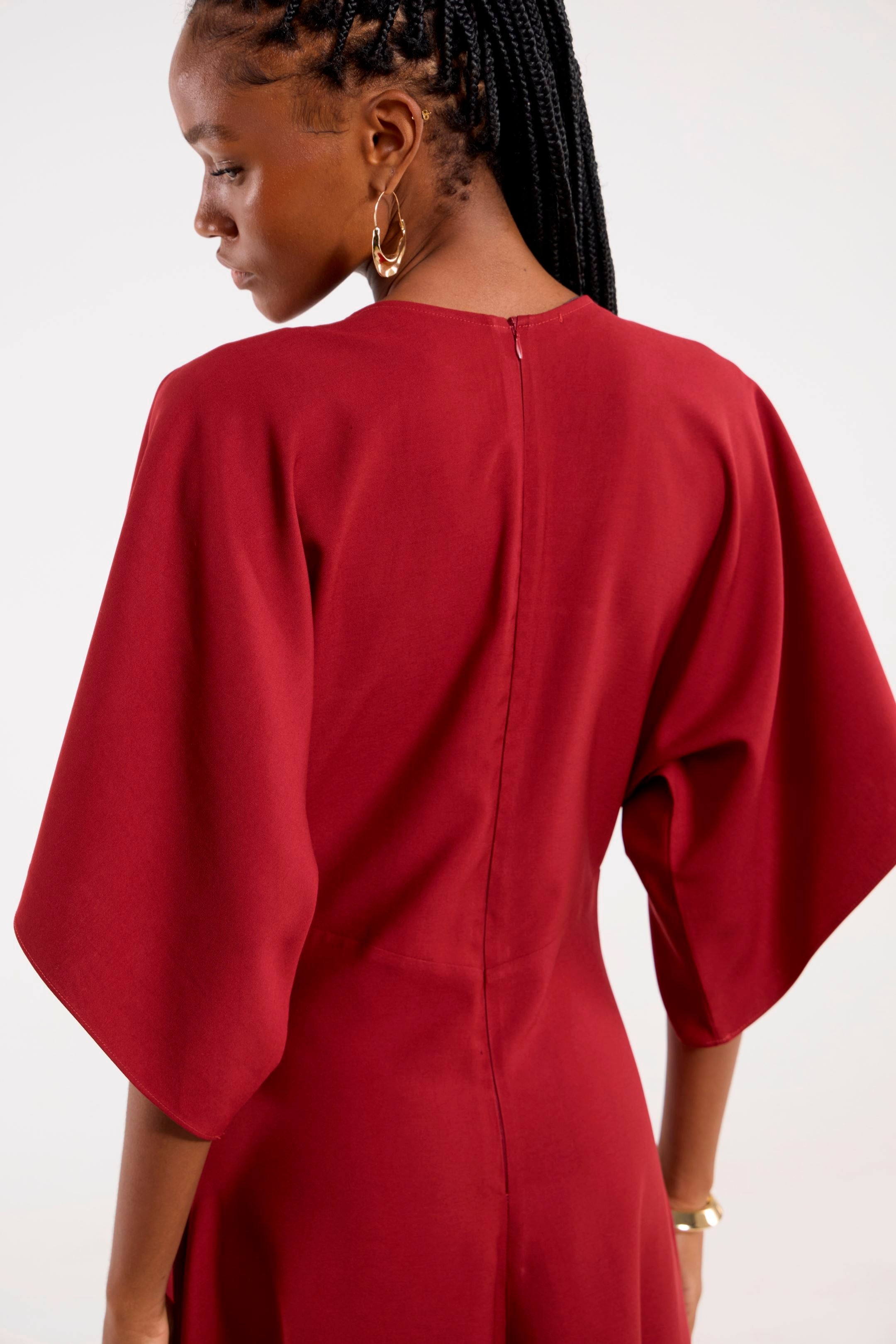 Vestido Tarsila Cereja